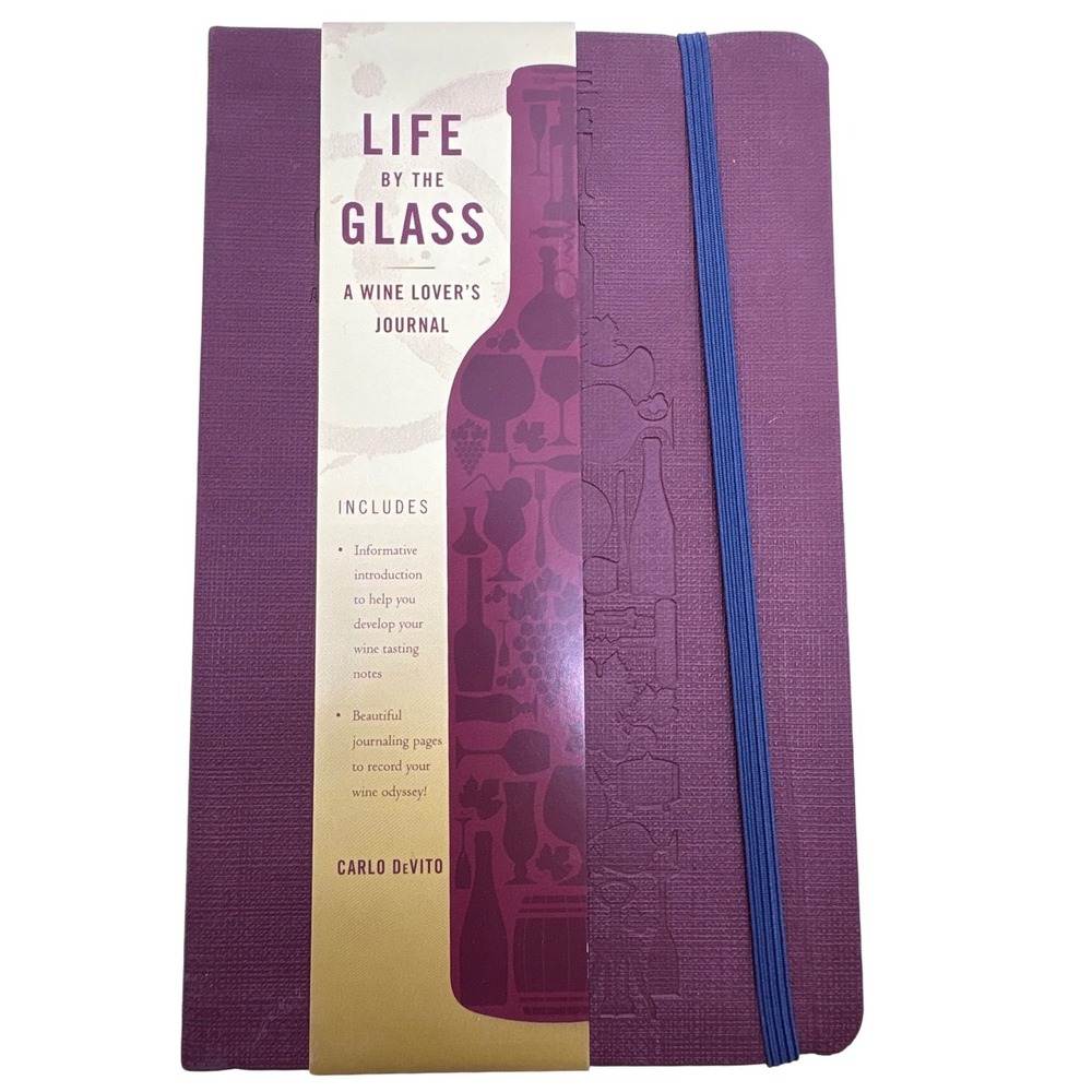Life by the Glass A Wine Lover's Journal‎ Notebook Burgundy Purple